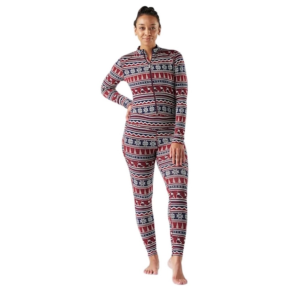 Smartwool Classic Thermal Merino Union Suit Womens S Currant NWT Alpine Apres